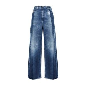 Diesel High-Waisted Wide-Leg Denim Jeans - NWT